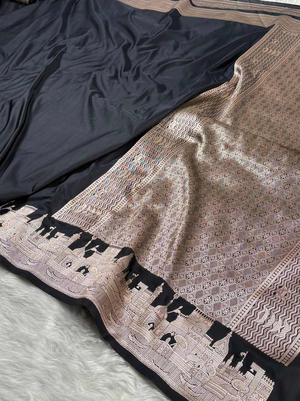 Mashru Katan Banarasi Saree