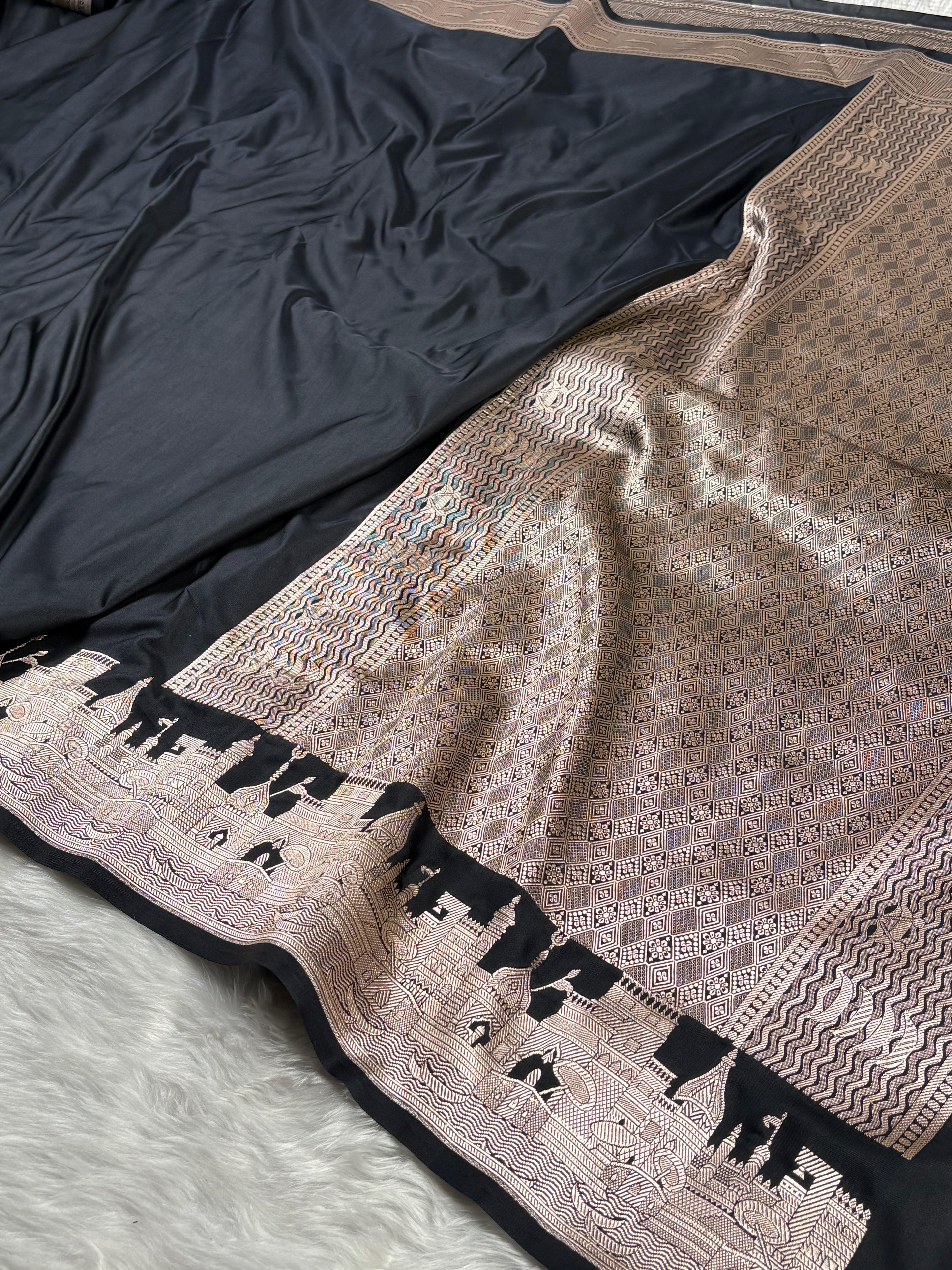 Mashru Katan Banarasi Saree