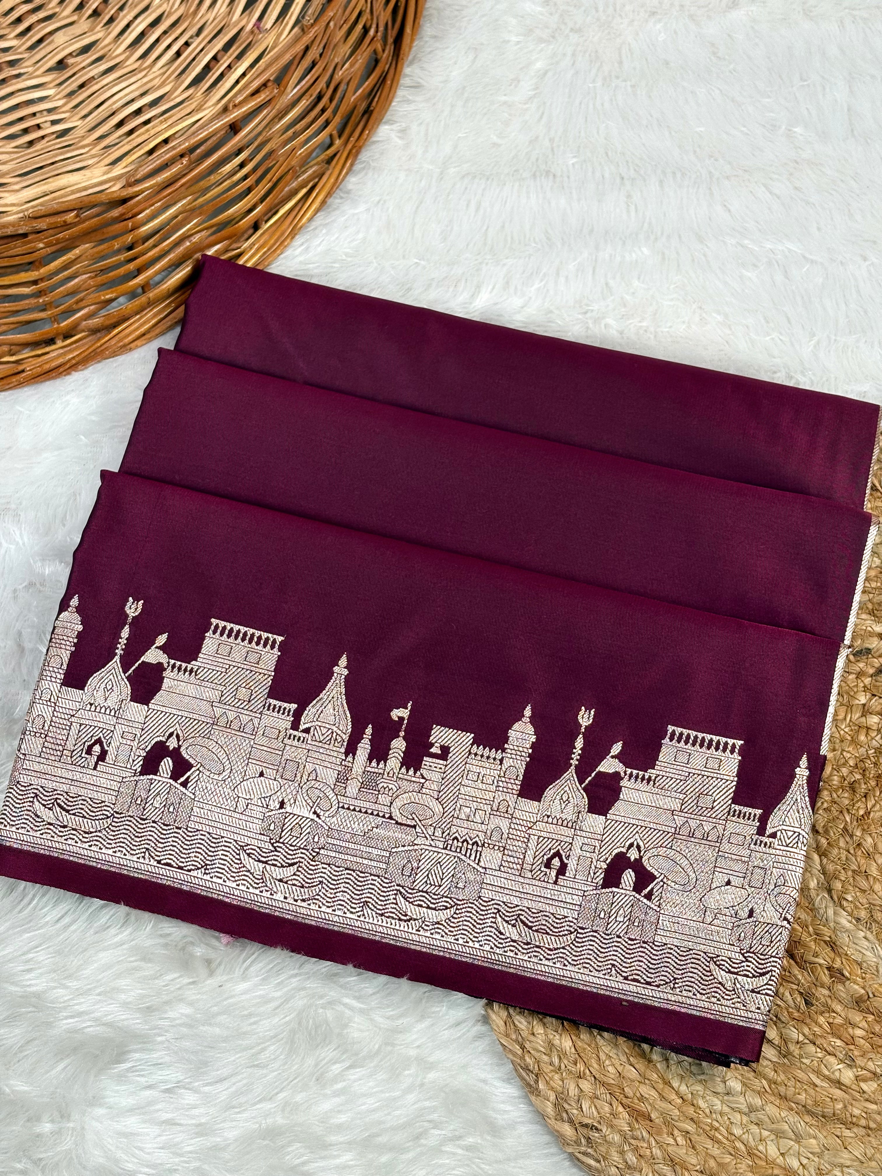 Mashru Katan Banarasi Saree