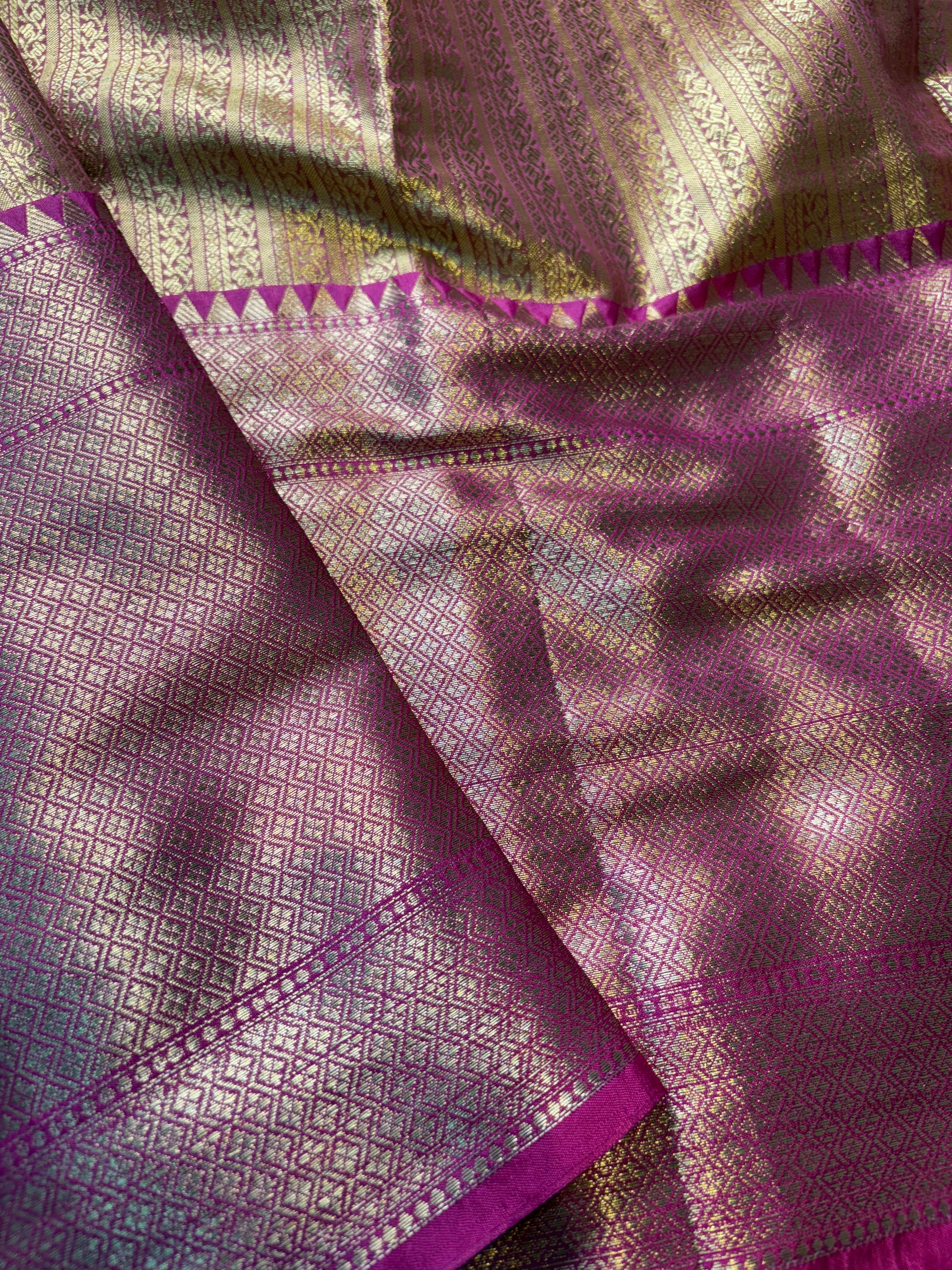 Contrast Banarasi Fancy Katan Brocade Saree