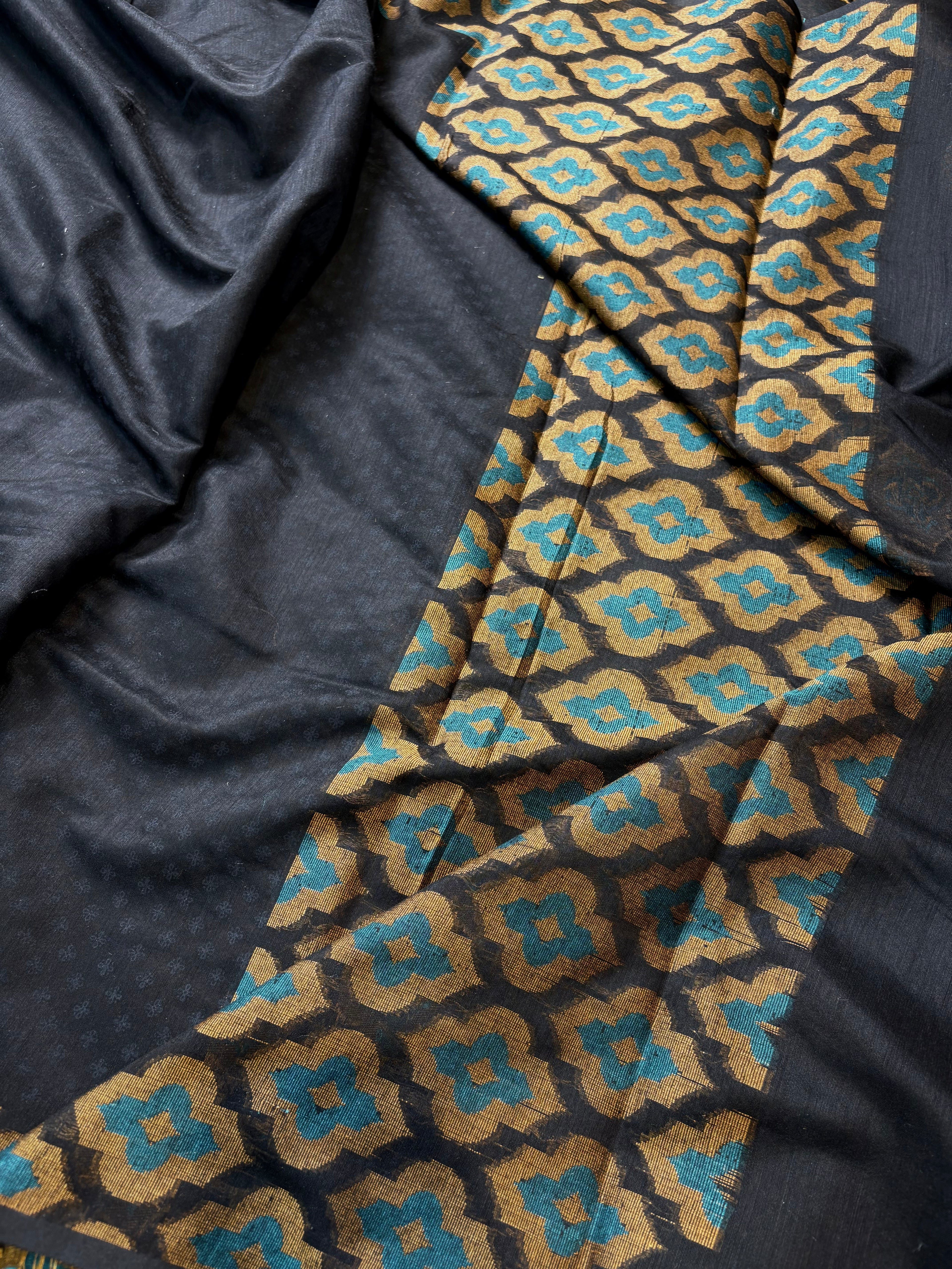 Black Banarasi Fancy Mesrise Saree