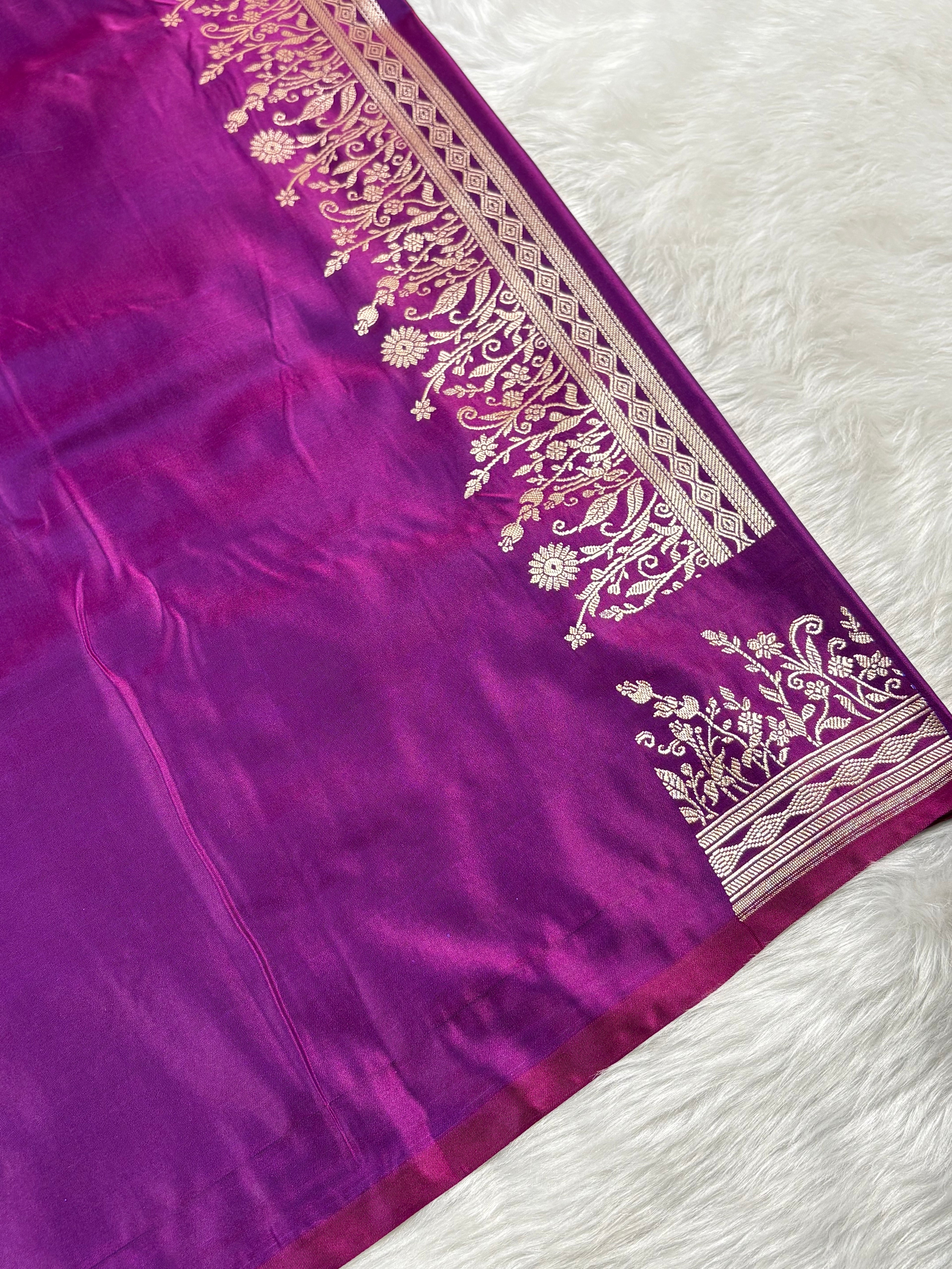 Mashru Katan Banarasi Saree