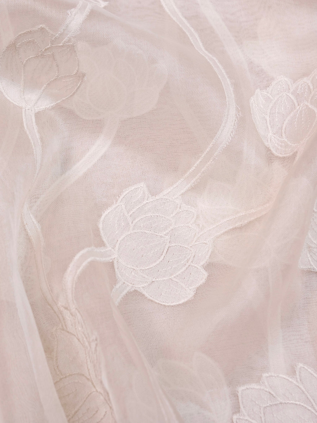 Handwoven White Banarasi Organza Silk Saree