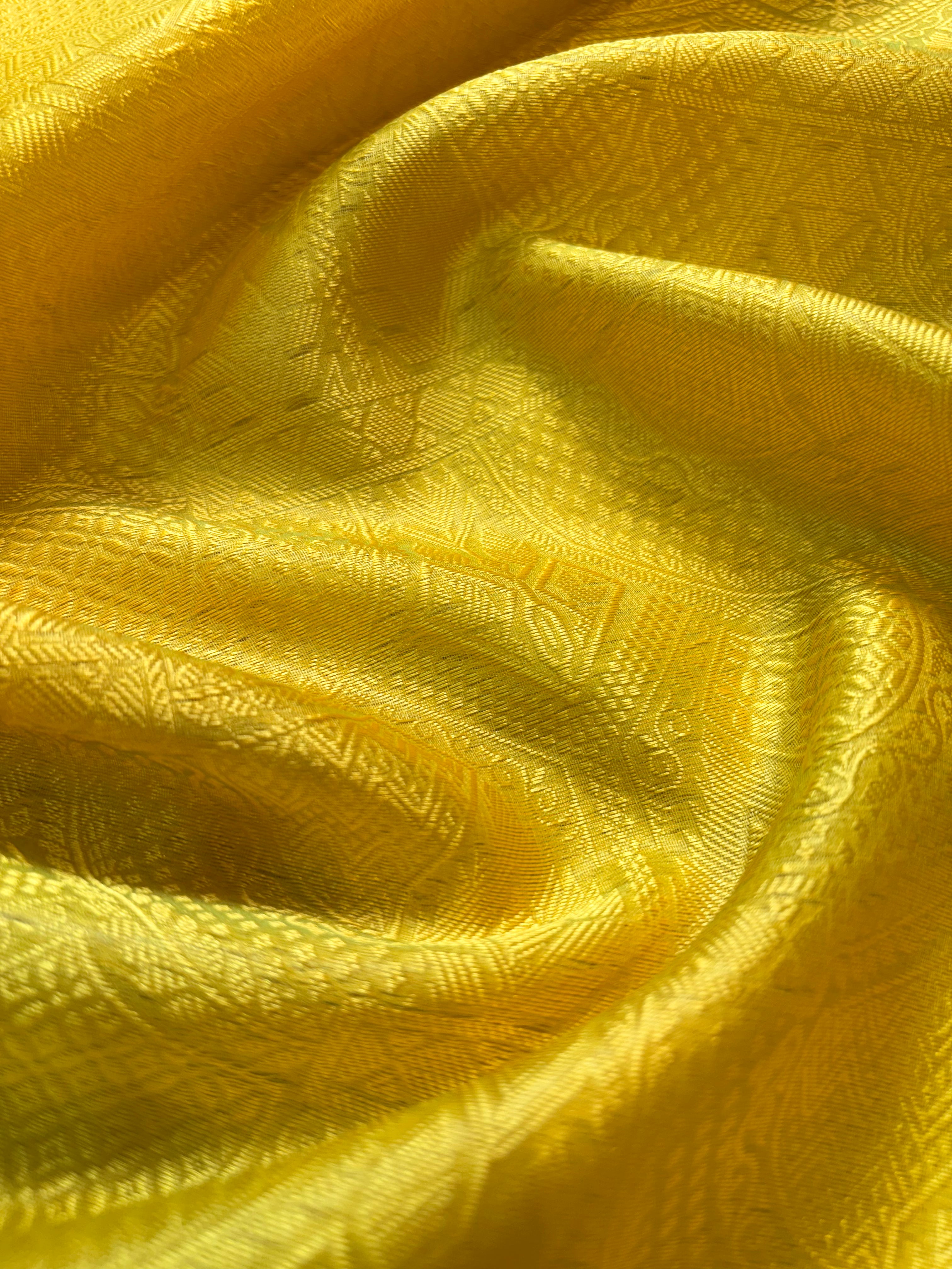 Contrast Banarasi Fancy Katan Tanchui Meena Saree