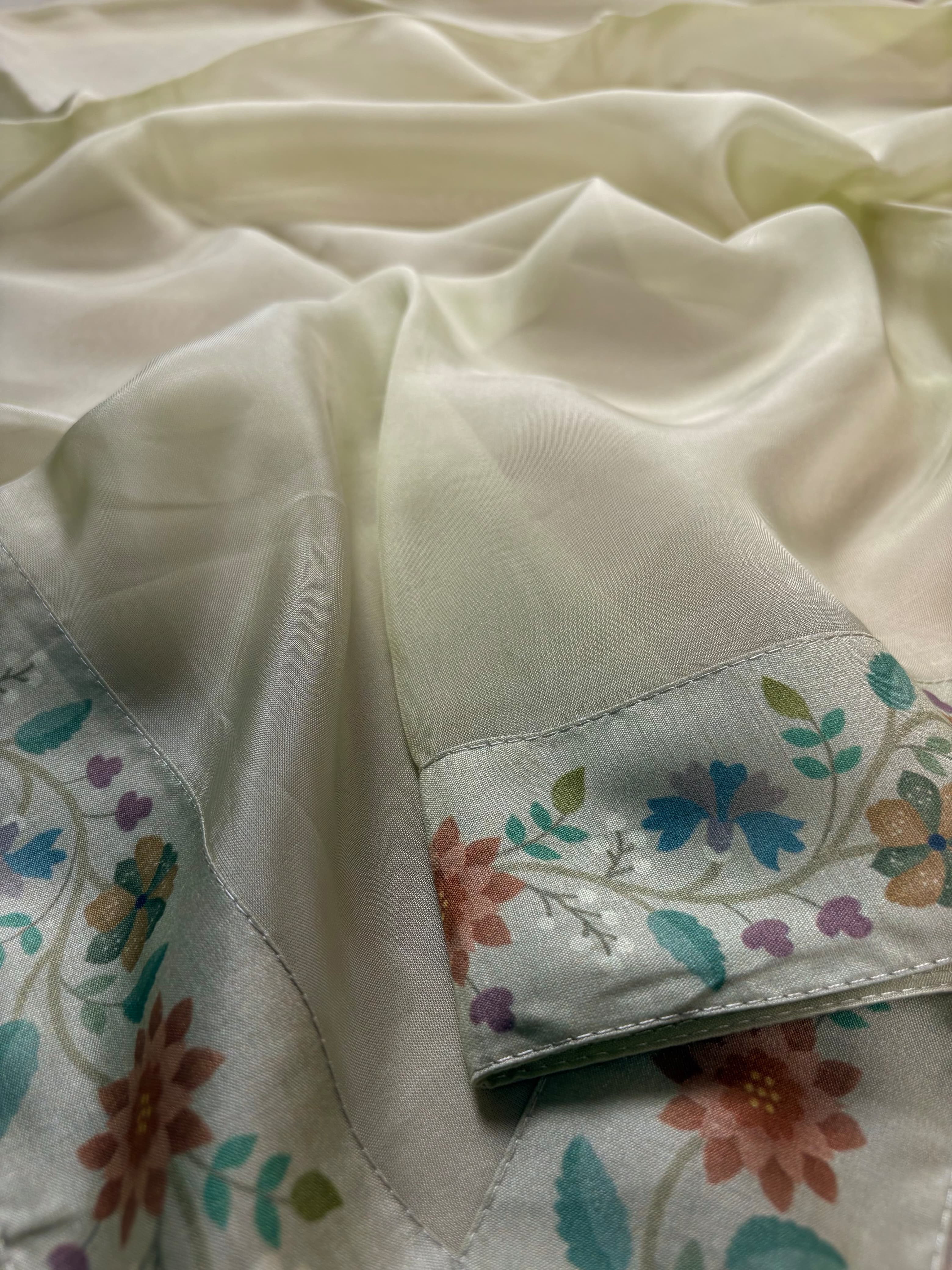 Off White Banarasi Mulberry Suit