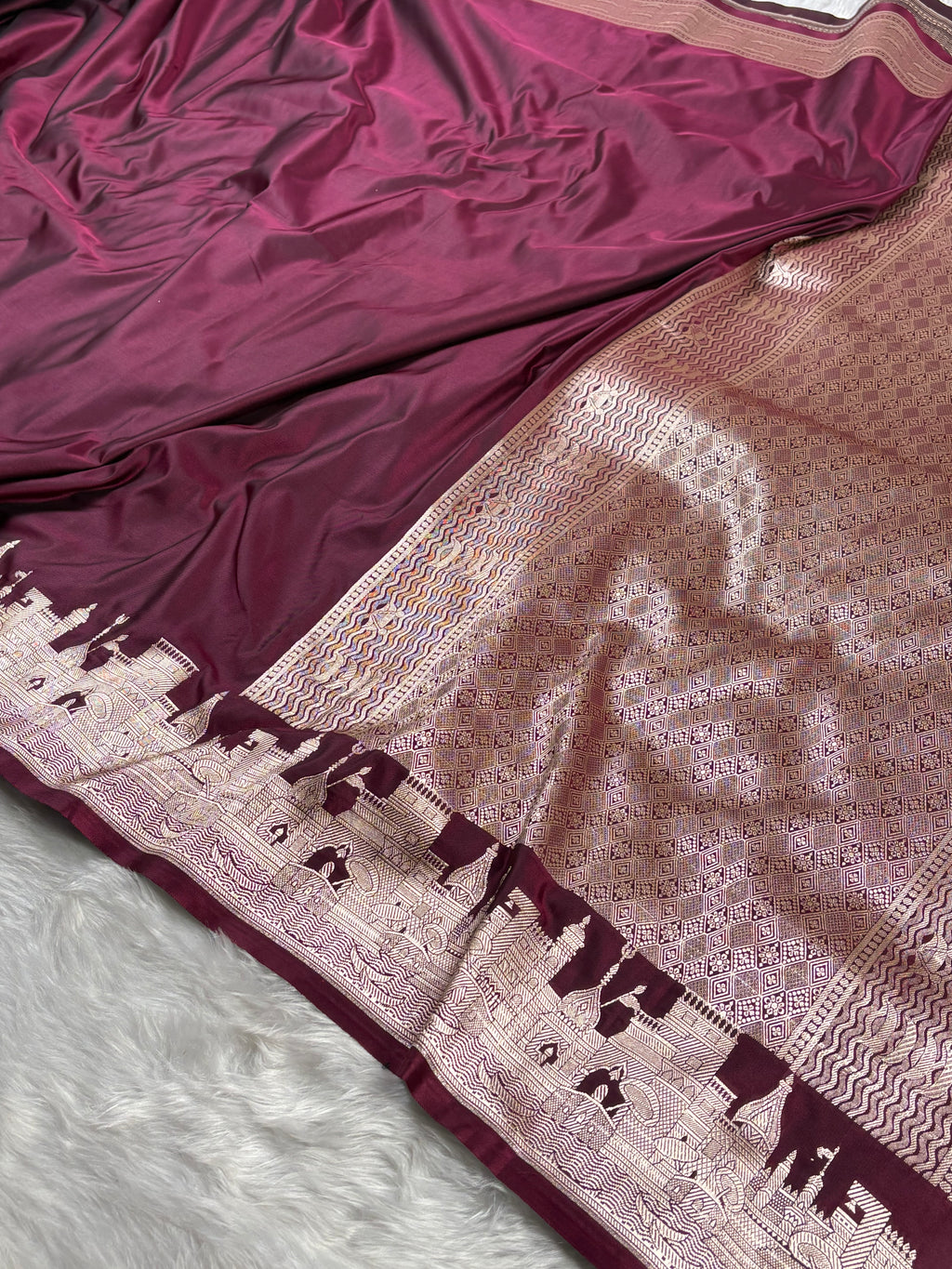 Mashru Katan Banarasi Saree