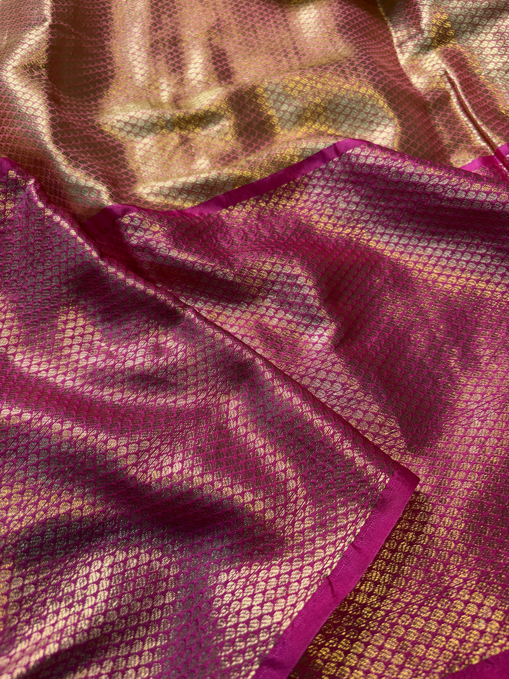 Contrast Banarasi Fancy Katan Brocade Silk Saree