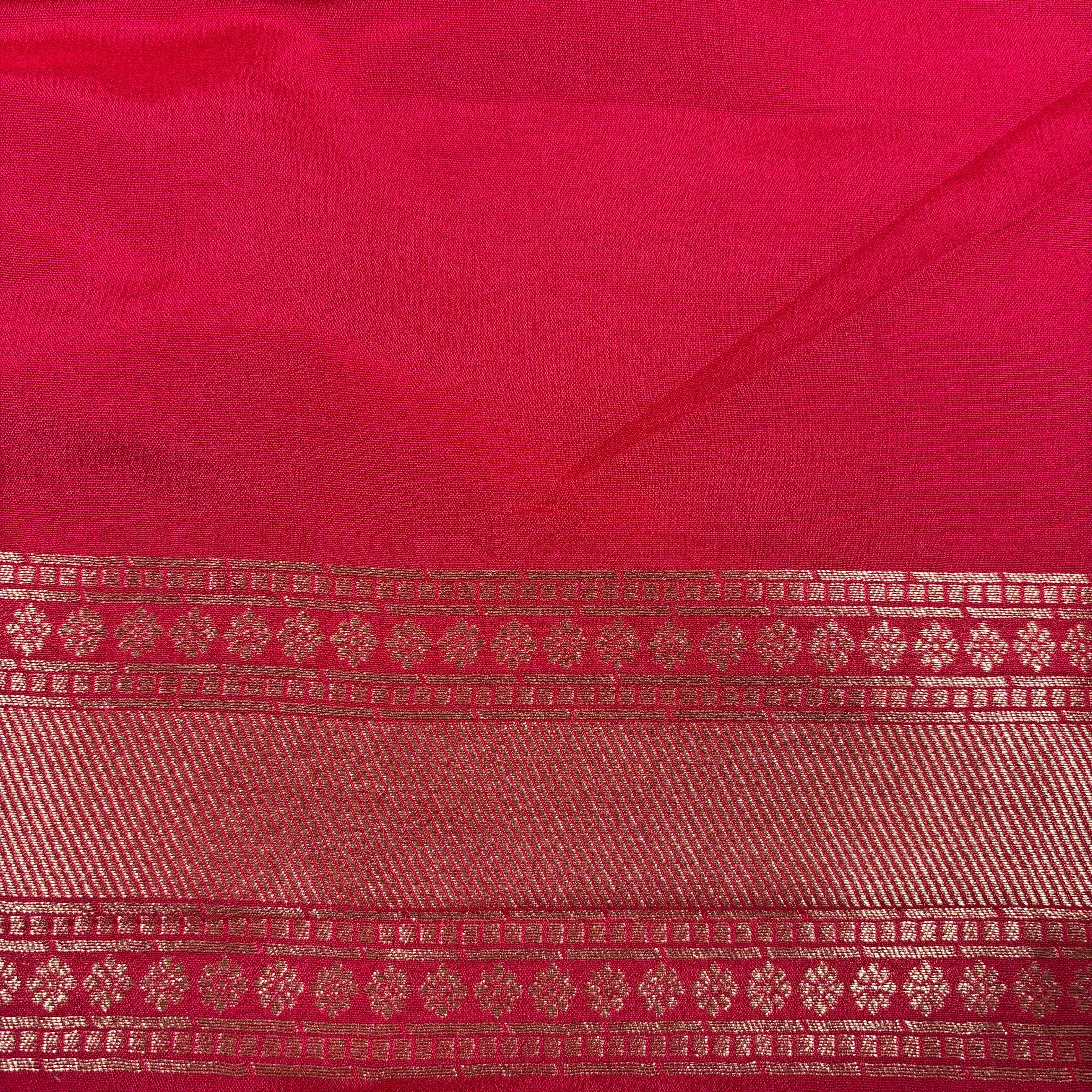 Blue Banarasi Crepe Georgette Silk Saree