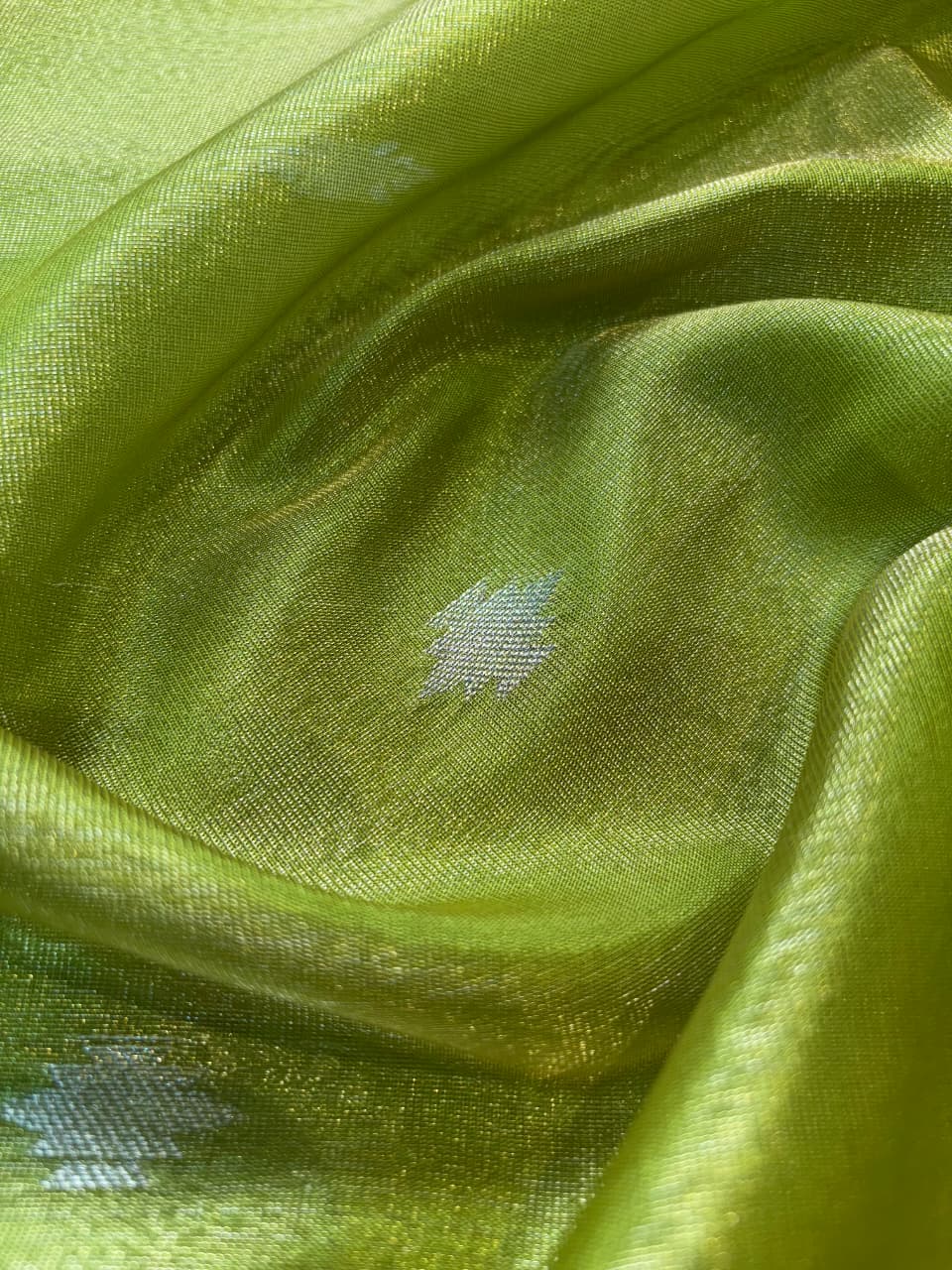 Contrast Banarasi Tissue Meena Saree