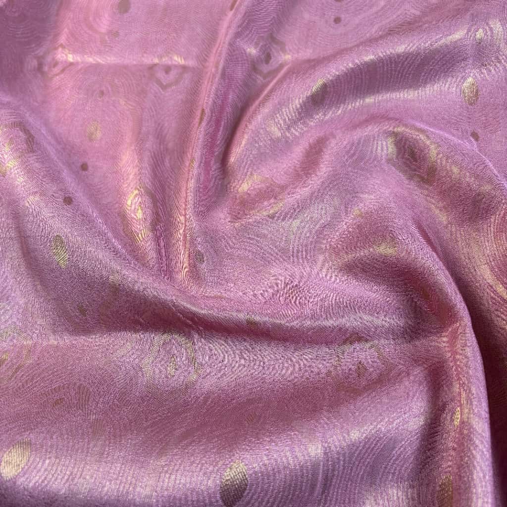 Lavender Banarasi Katan Silk Saree