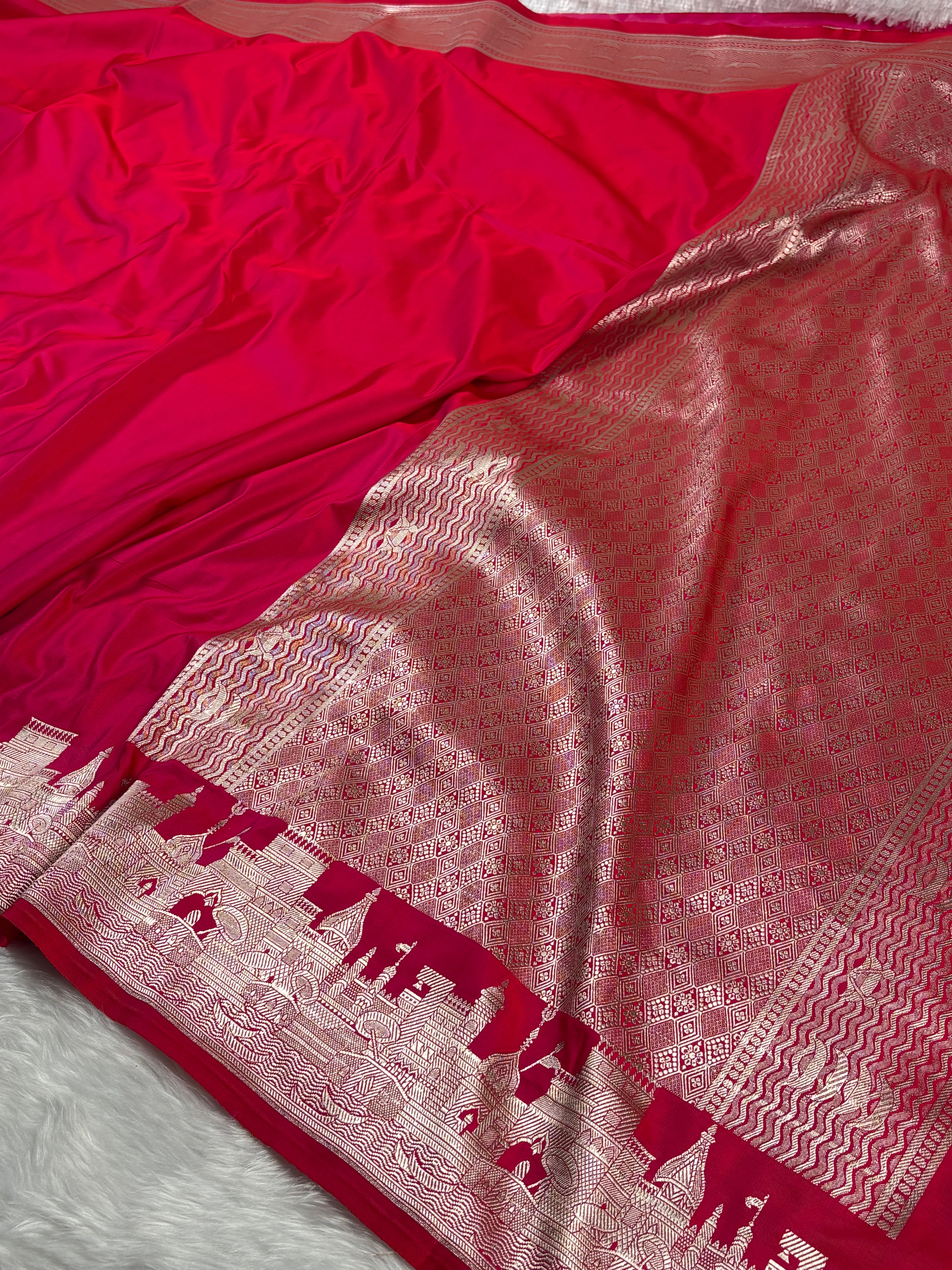 Mashru Katan Banarasi Saree