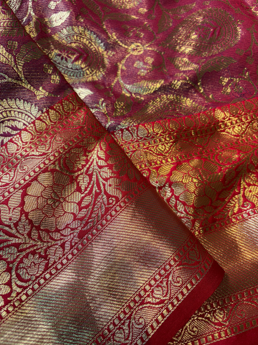 Contrast Banarasi Fancy Katan Silk Saree