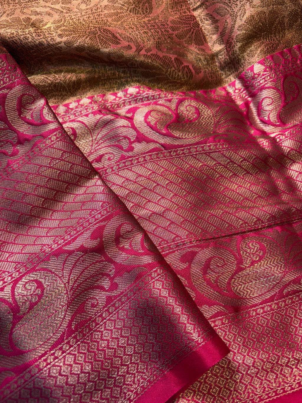 Contrast Banarasi Fancy Tissue Meena Saree