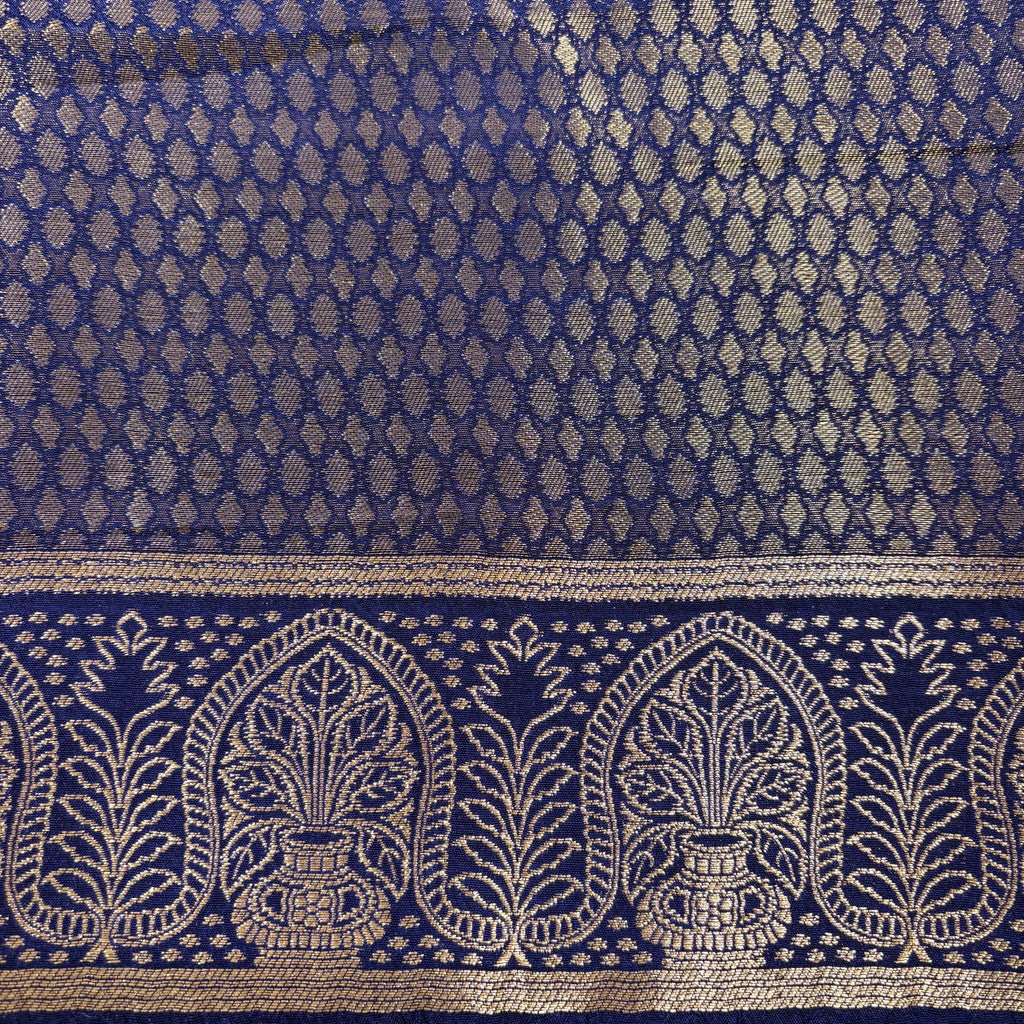 Sea Green Banarasi Dupiyan Silk Saree