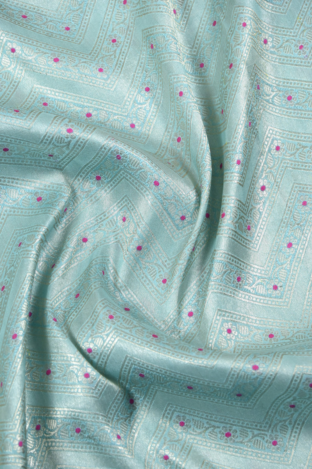 Shi Green Pure Banarasi Katan Tissue Silk Saree