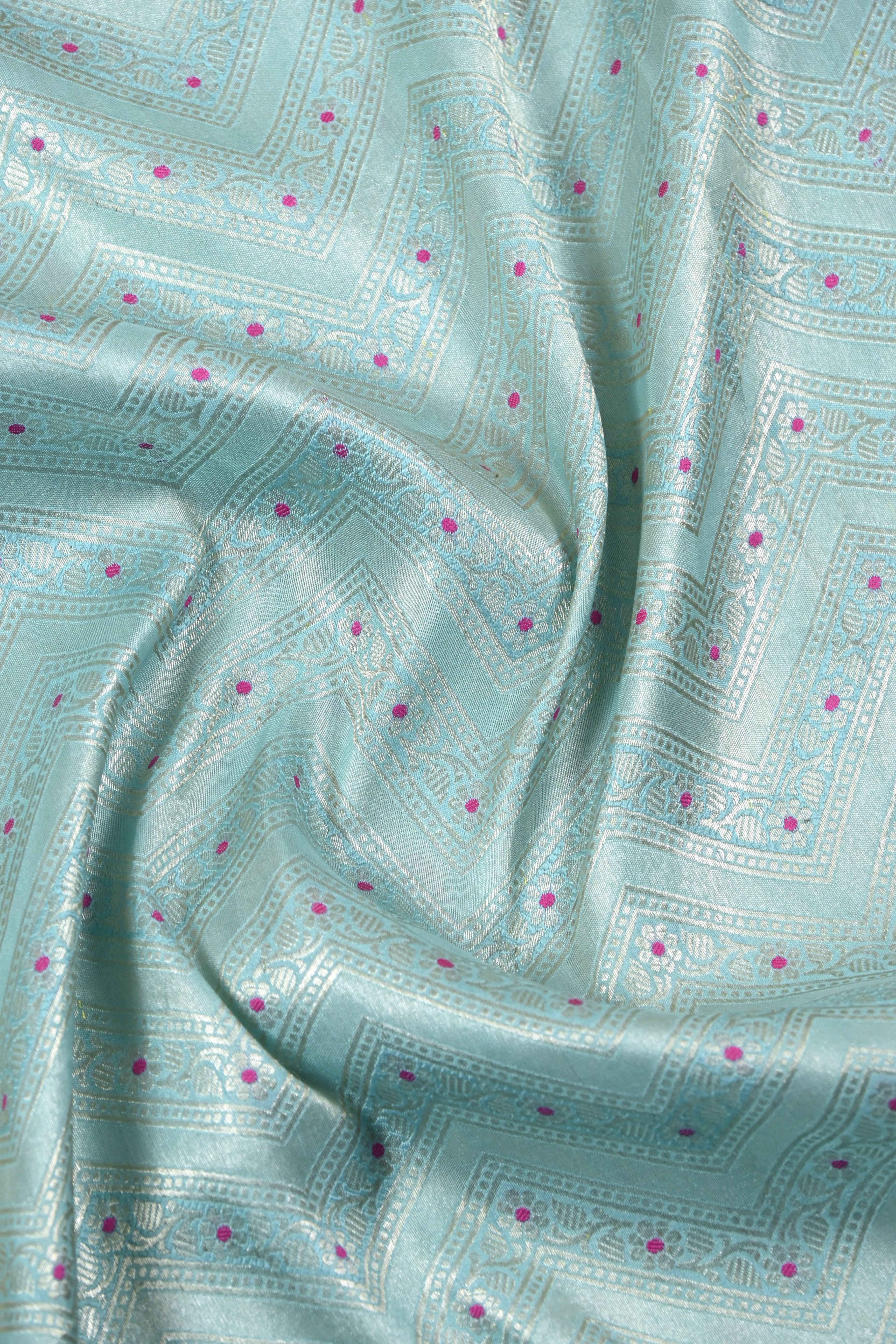 Shi Green Pure Banarasi Katan Tissue Silk Saree