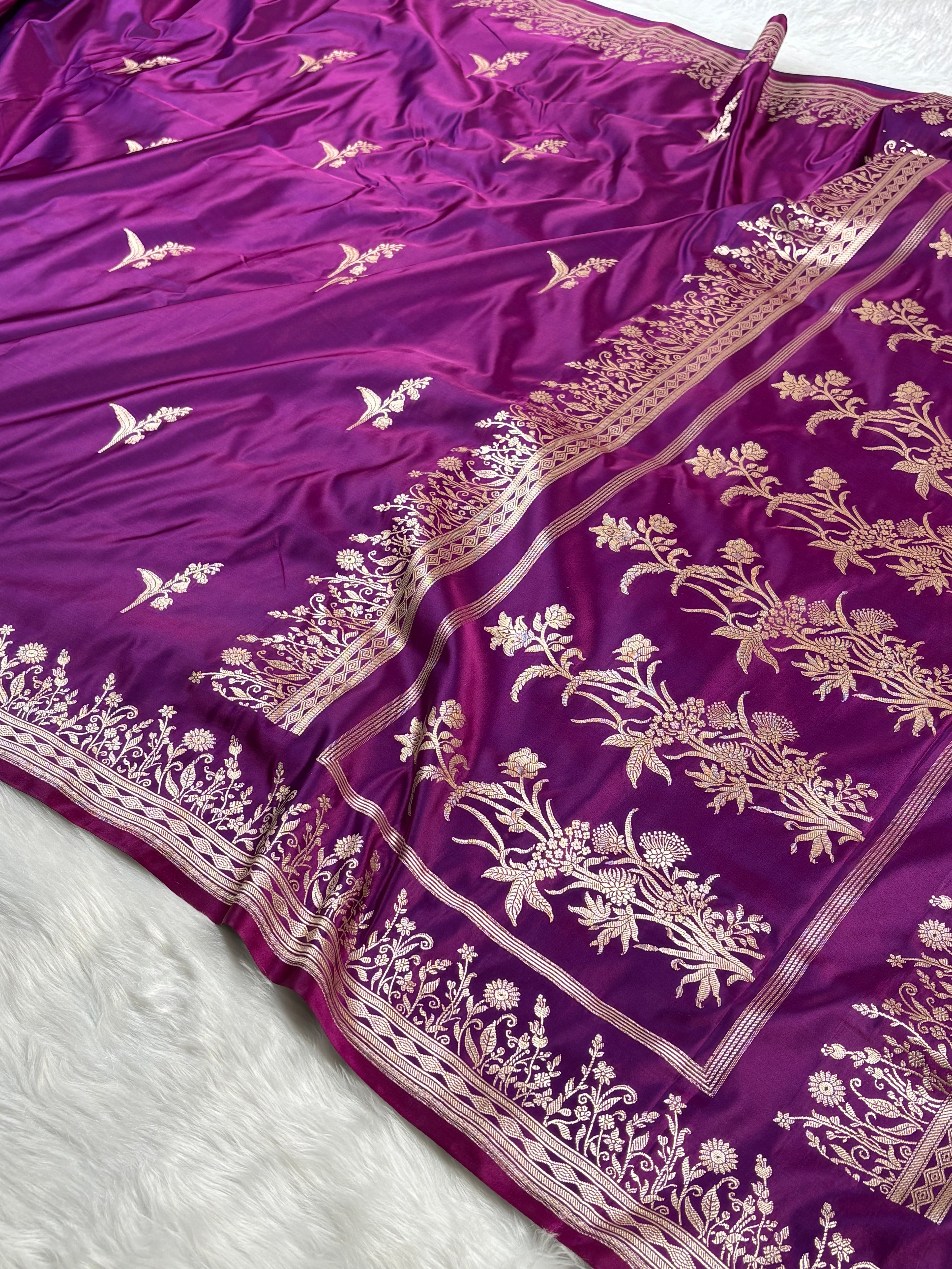 Mashru Katan Banarasi Saree
