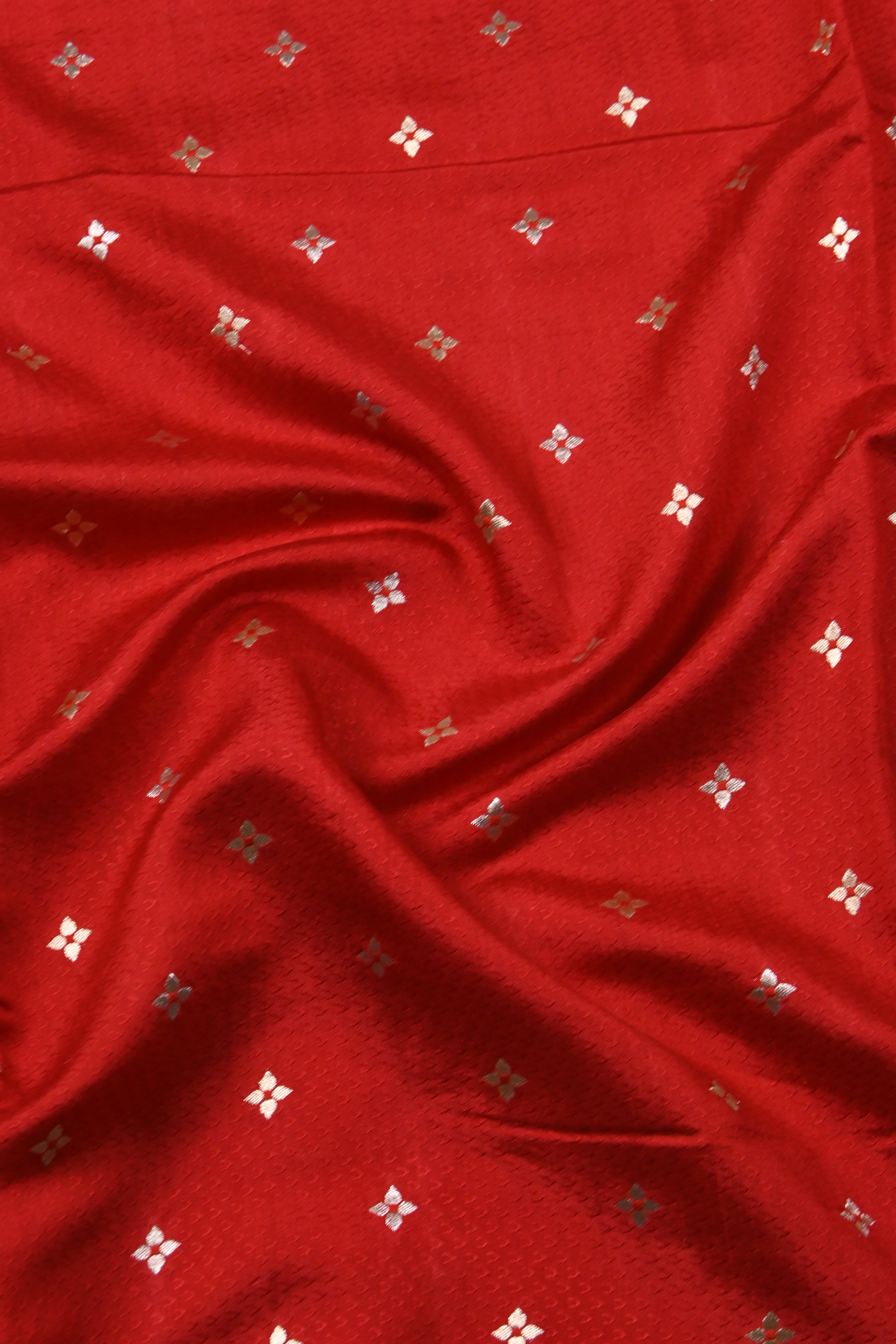 Red Pure Banarasi Katan Silk Saree