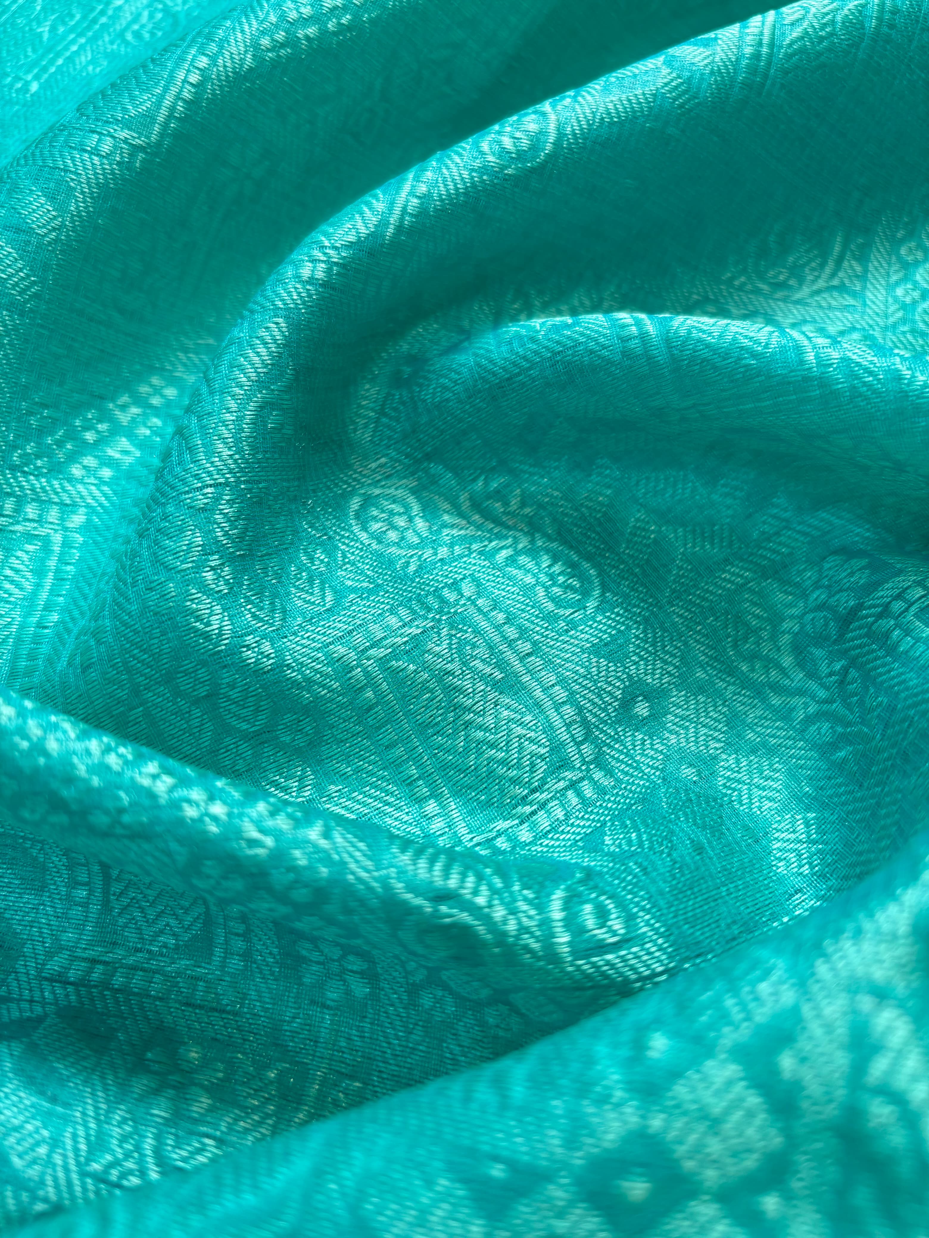 Contrast Banarasi Fancy Katan Tanchui Meena Saree
