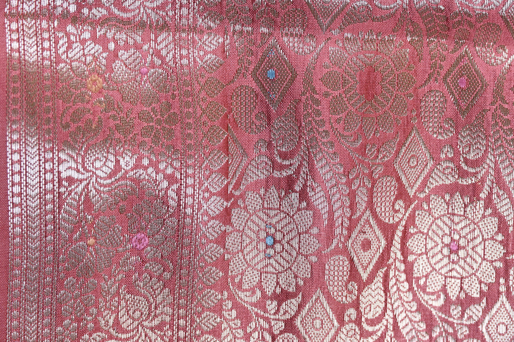 Dual Tone Pure Banarasi Katan Alfi Silk Saree