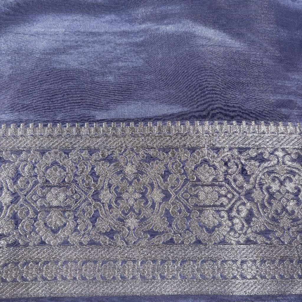 Royal Blue Banarasi Tissue Silk Saree