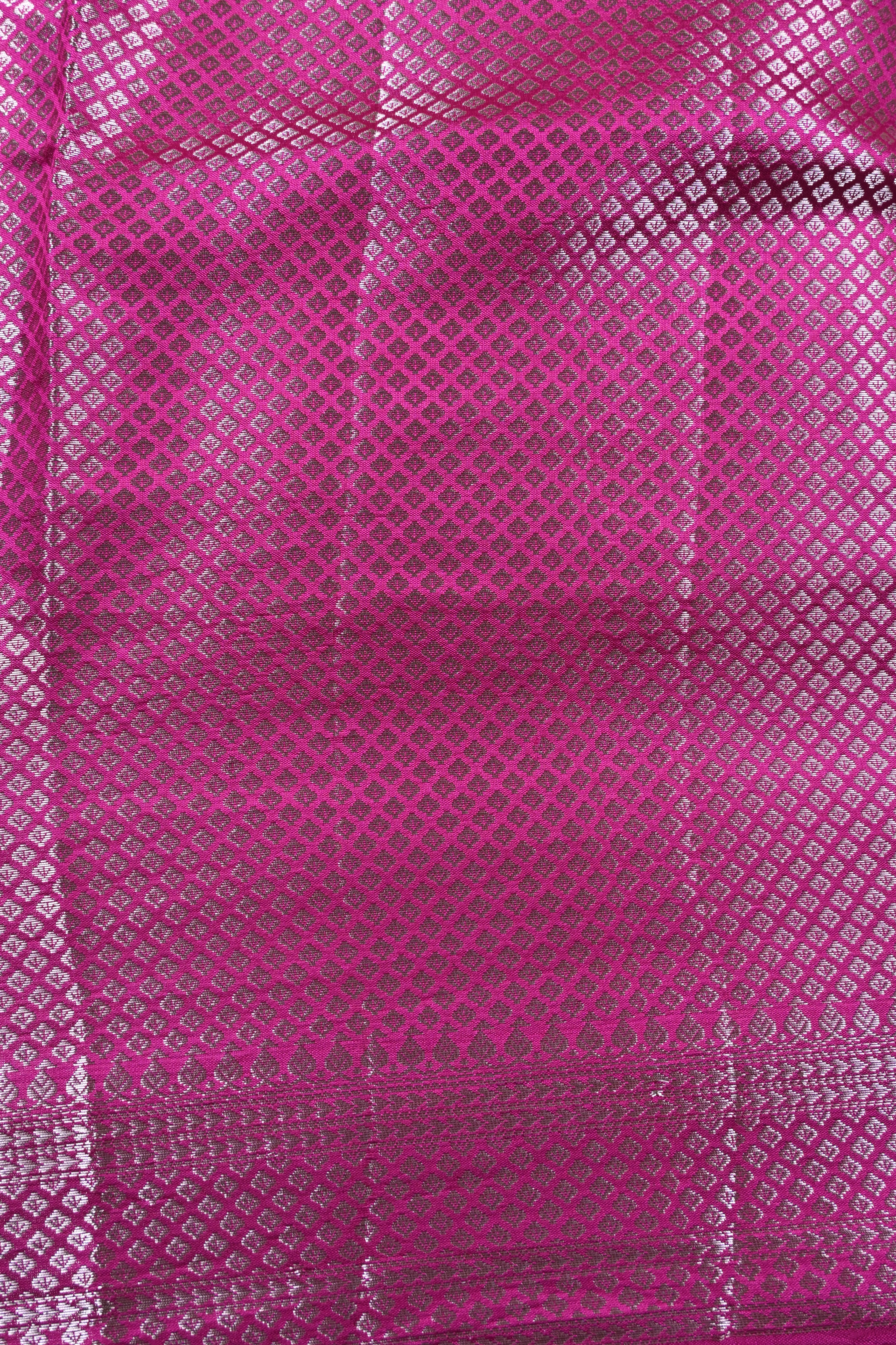 Purple Pure Banarasi Katan Silk Saree