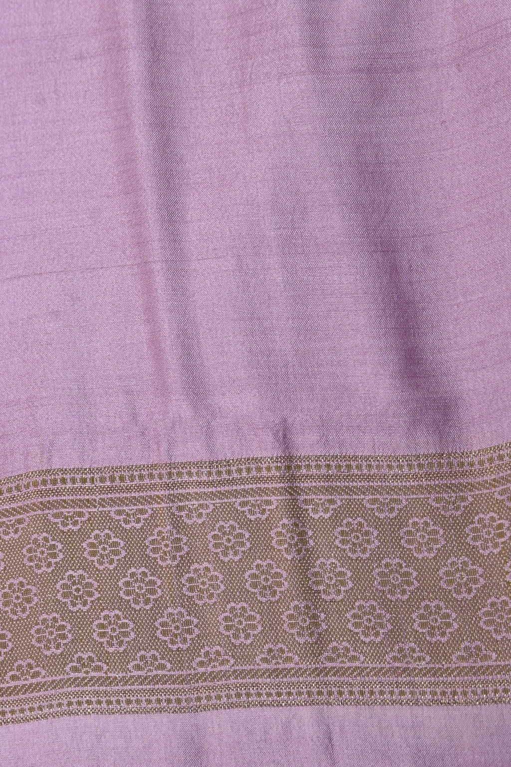 Lilac Pure Banarasi Moonga Silk Saree