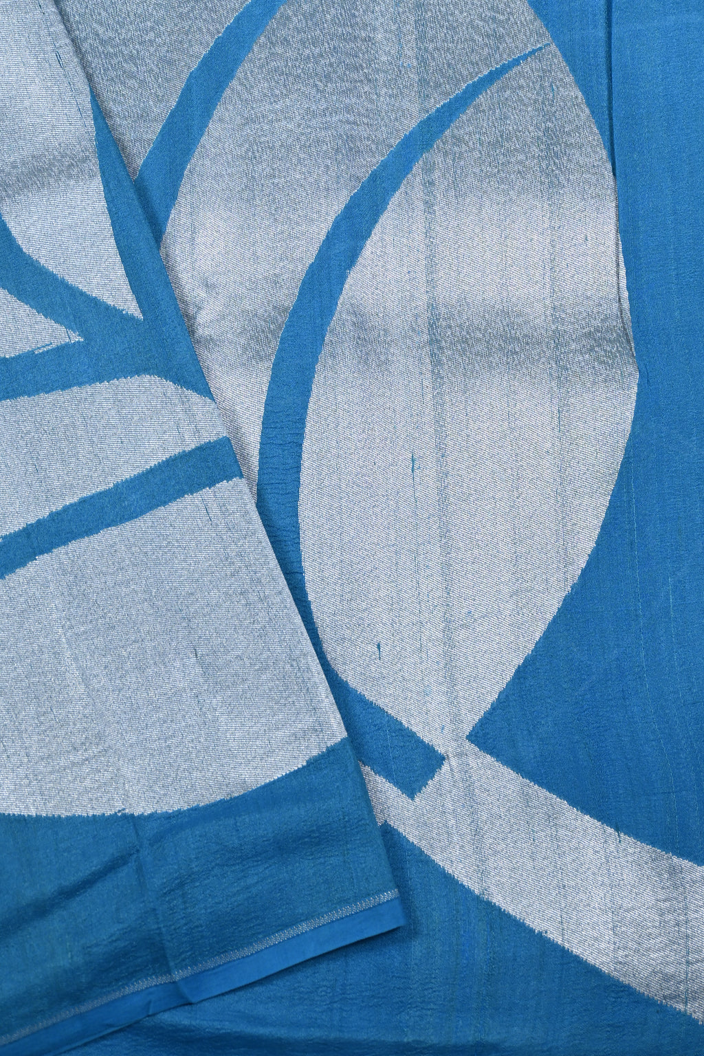 Mist Blue Pure Banarasi Tussar Georgette Saree