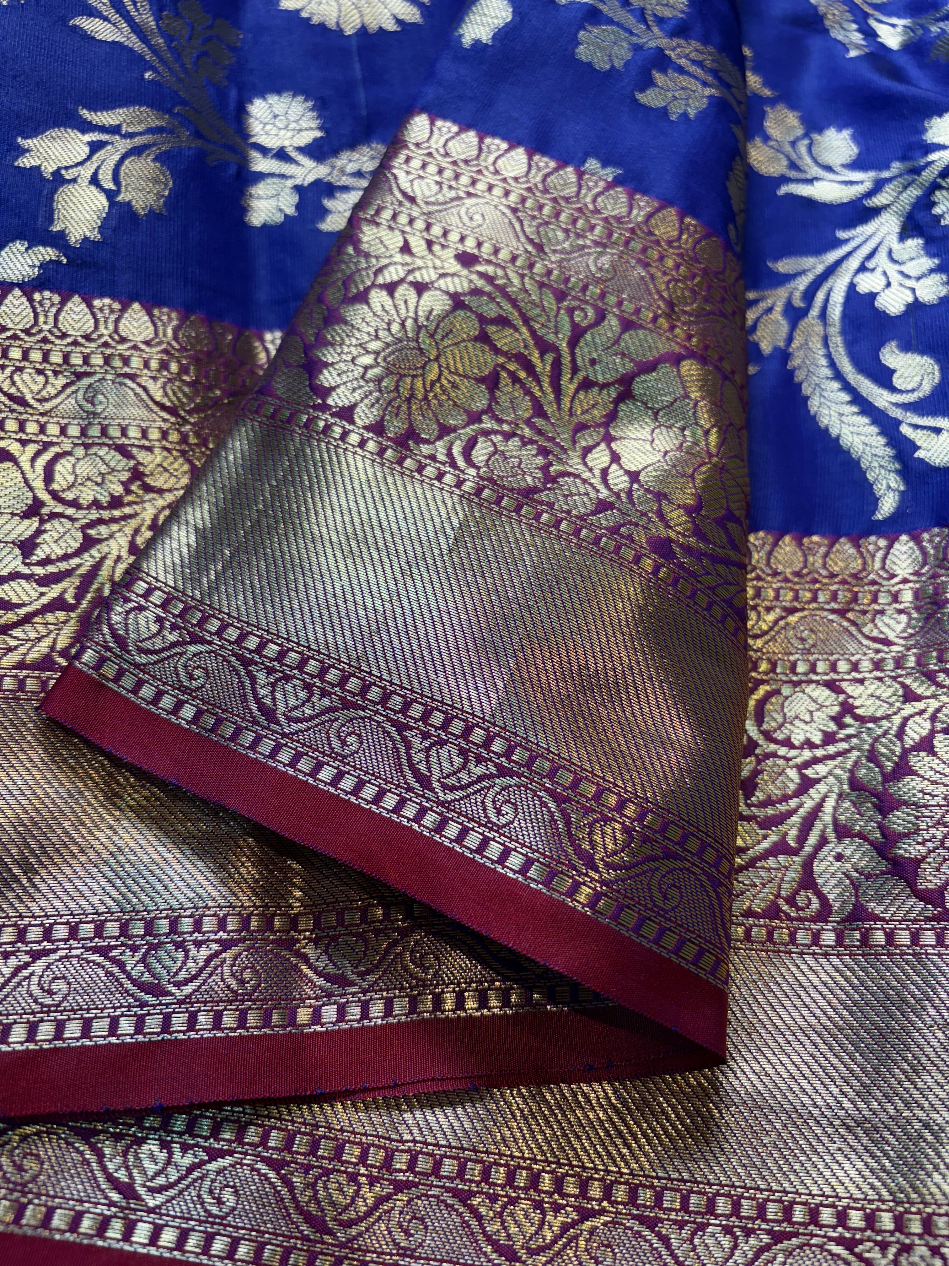Contrast Banarasi Fancy Katan Silk Saree