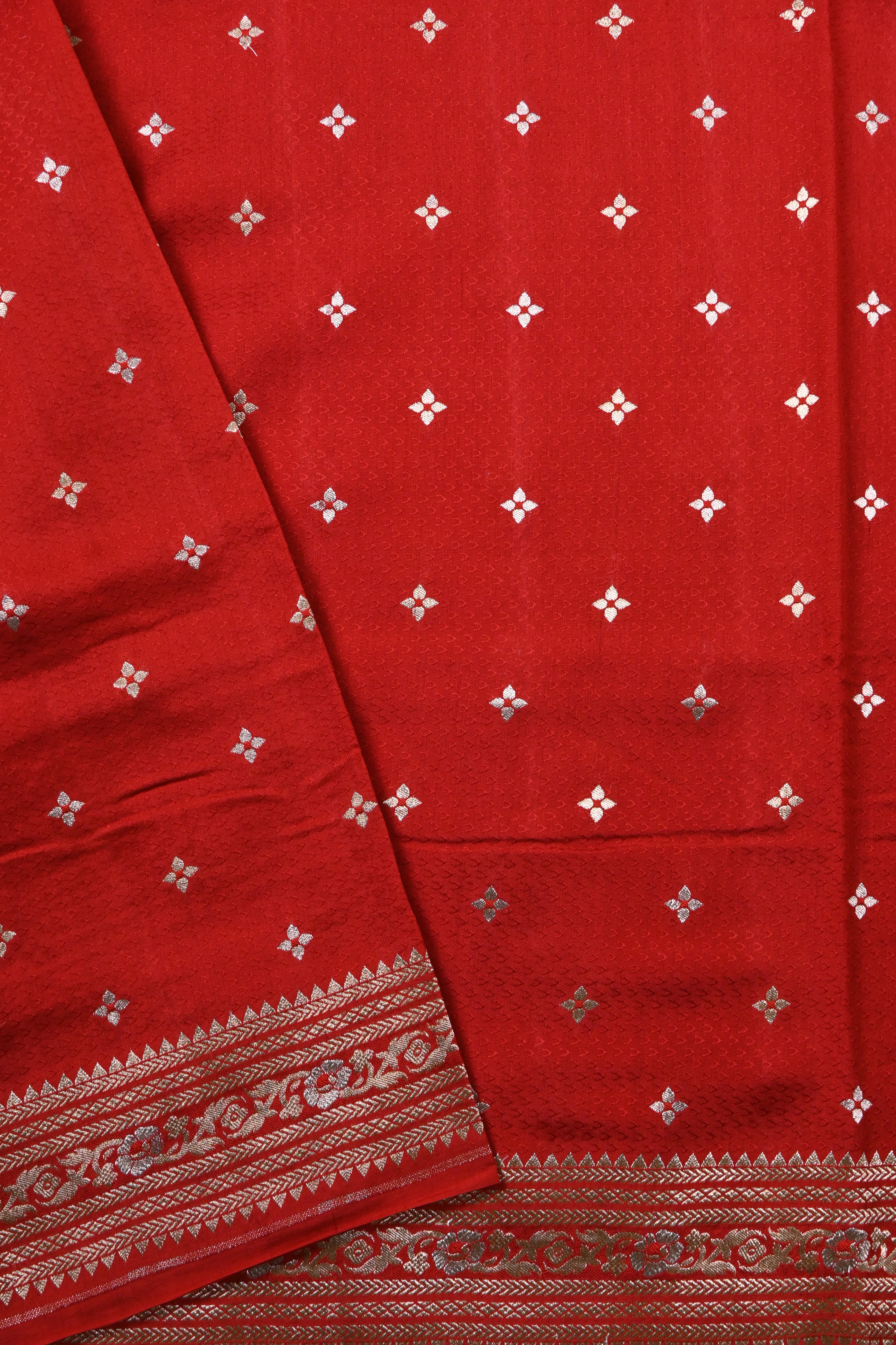 Red Pure Banarasi Katan Silk Saree