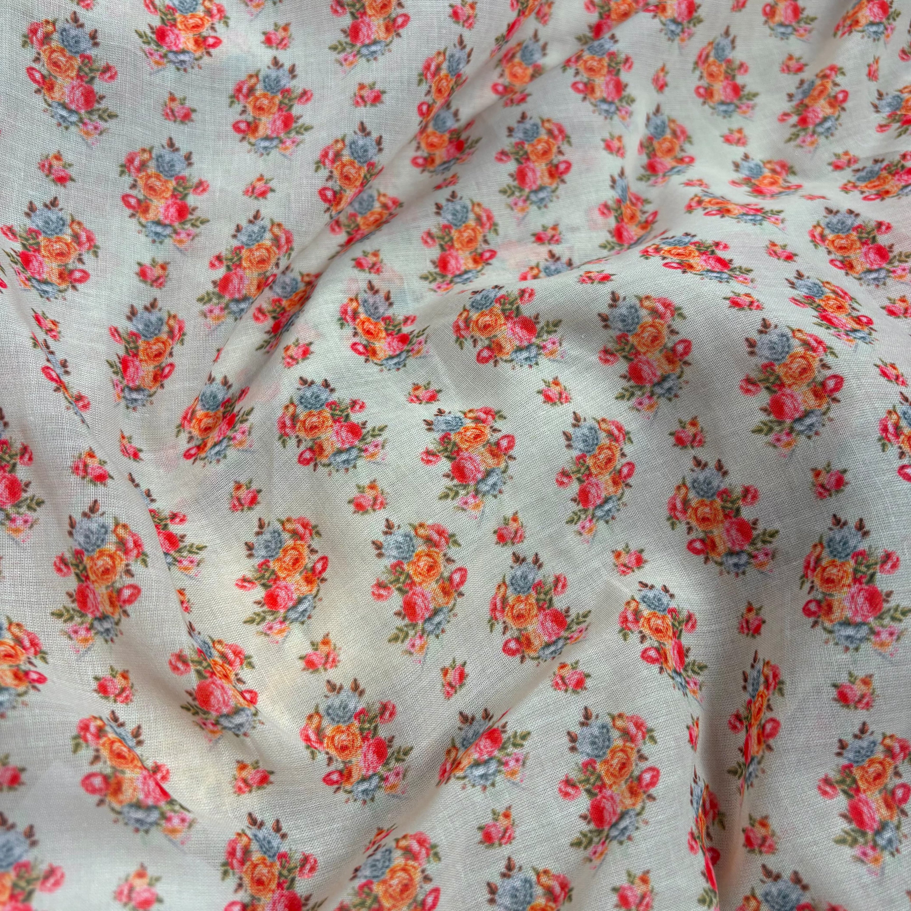 Cream Banarasi Organza Silk Saree