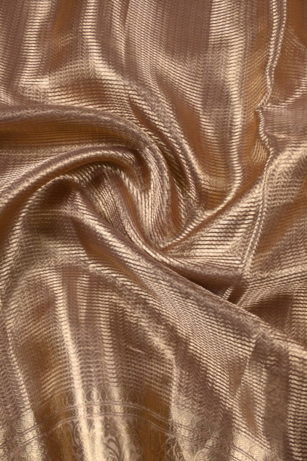 Baby Lilac Pure Banarasi Molten Tissue Silk Saree