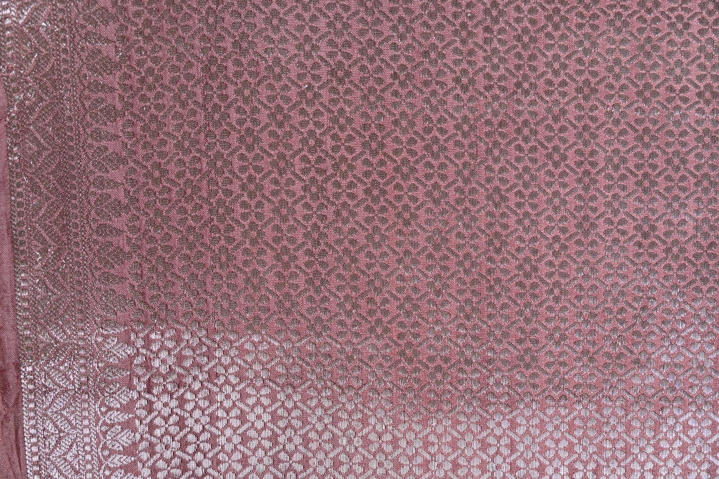 Orange Pure Banarasi Katan Silk Saree