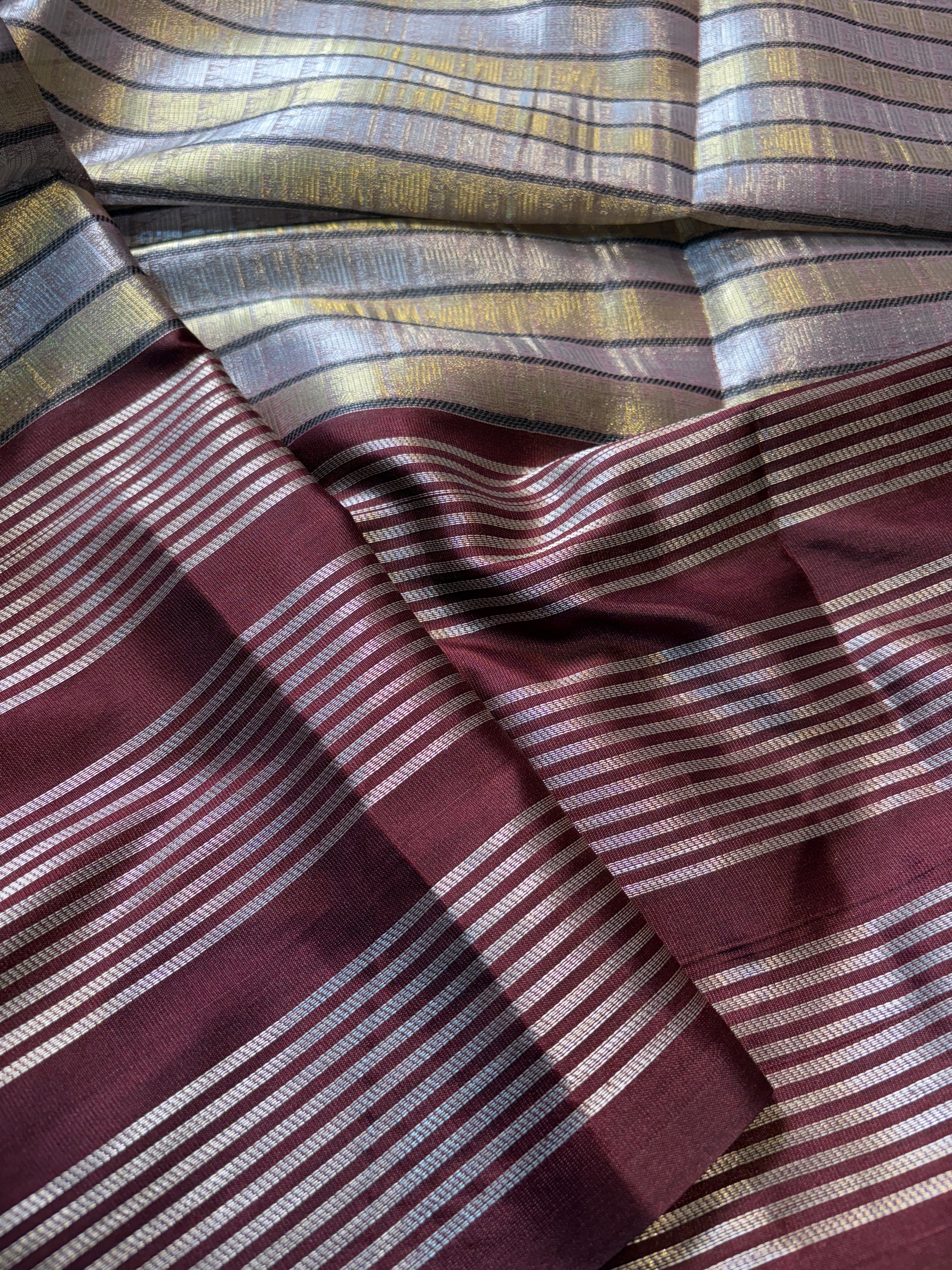 Contrast Banarasi Fancy Tissue Silk Saree