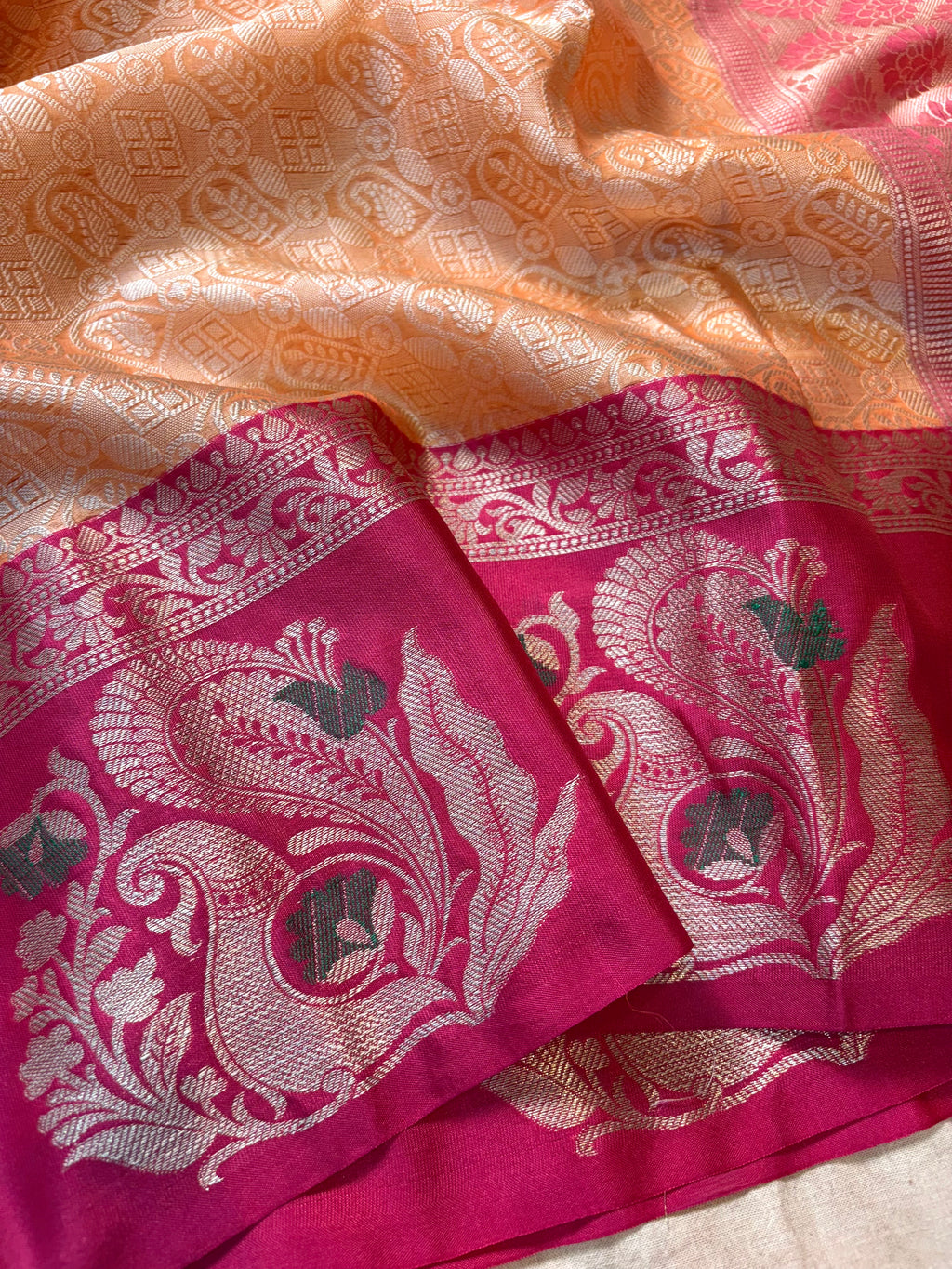 Contrast Banarasi Fancy Katan Saree