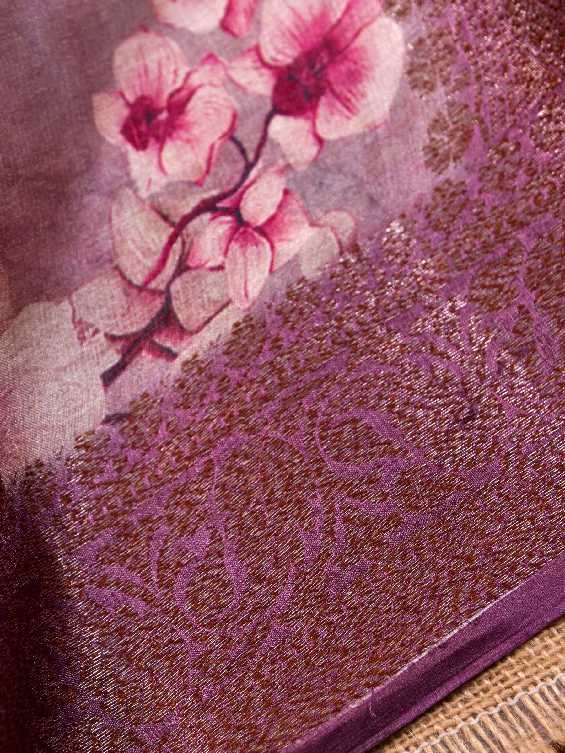 Handwoven Blush Pink Banarasi Tussar Silk Saree