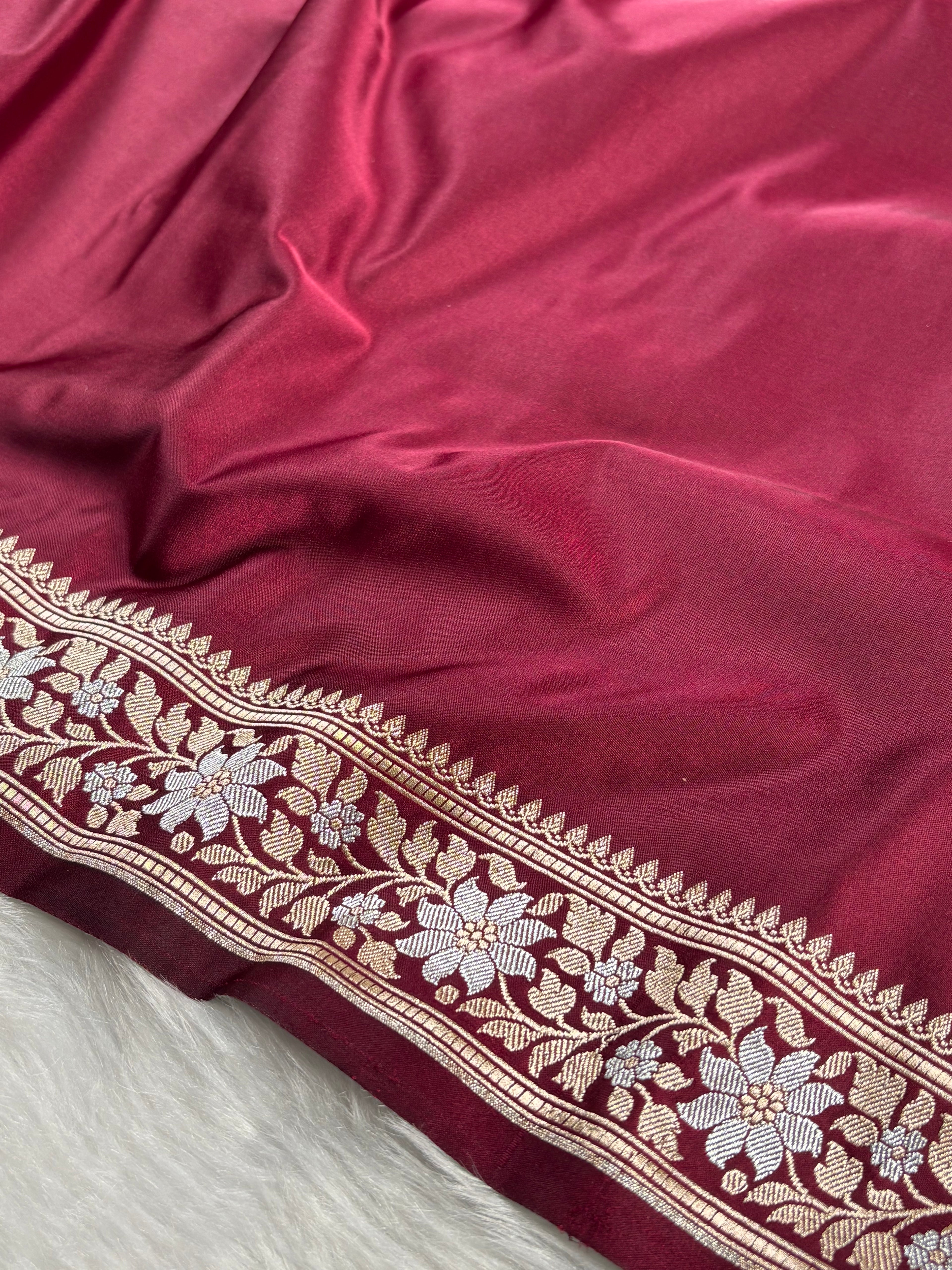Mashru Katan Banarasi Saree
